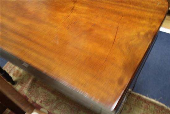 A Regency mahogany folding top tea table, W.3ft